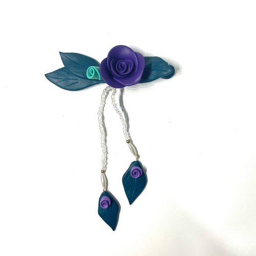 Vintage purple rose clay - vintage,